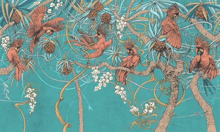 Papier peint Kakadu - 5