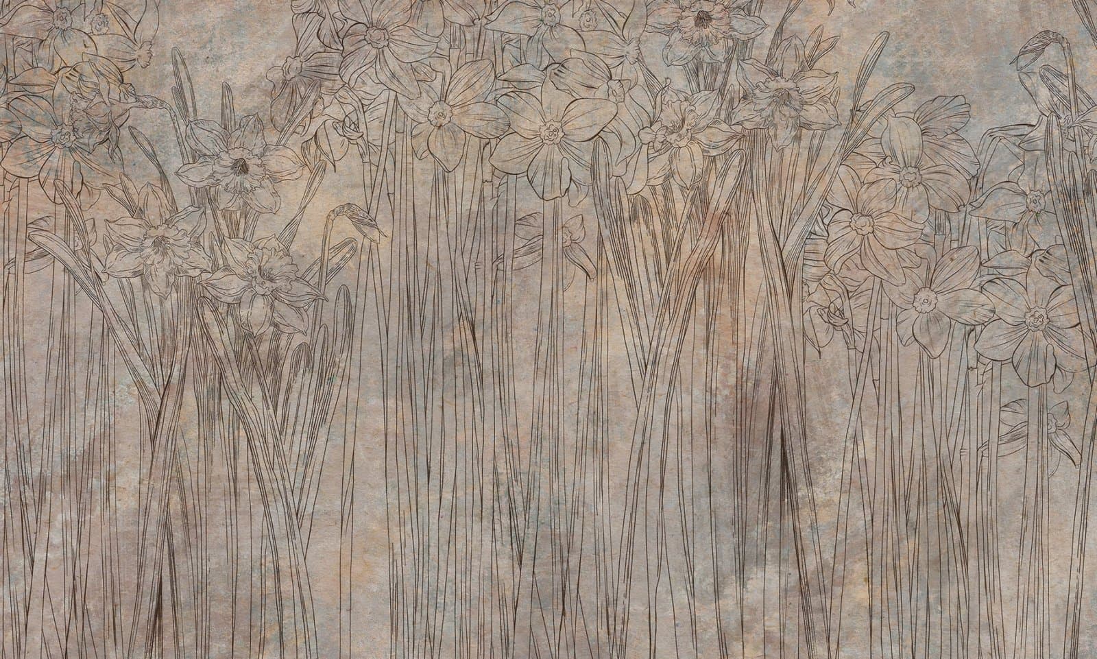 Papier peint Daffodil garden