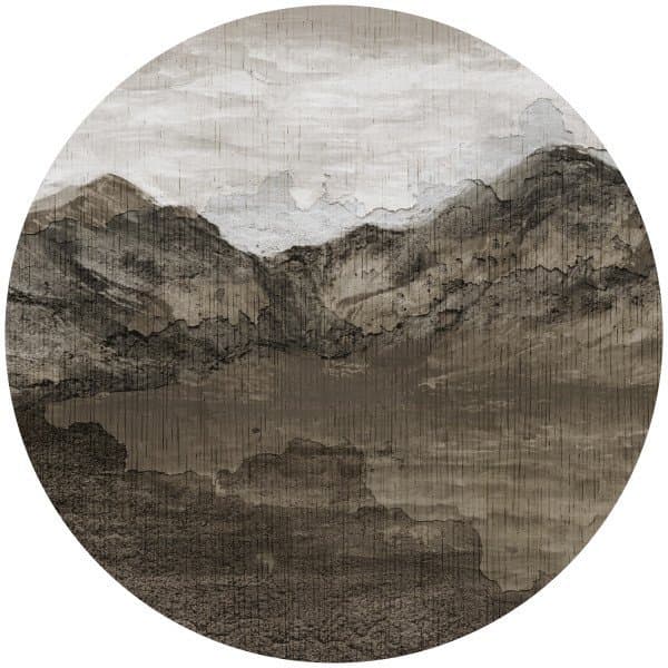 Papier peint cercle Bulky Peaks 2 - 2