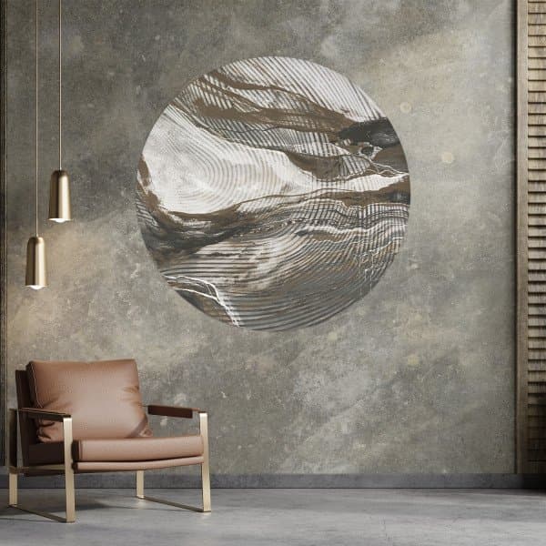 Papier peint cercle Wave Lines - 4