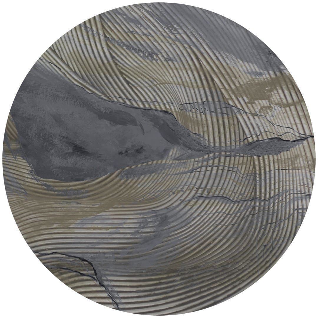 Papier peint cercle Wave Lines 3