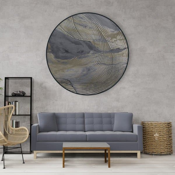 Papier peint cercle Wave Lines 3 - 3