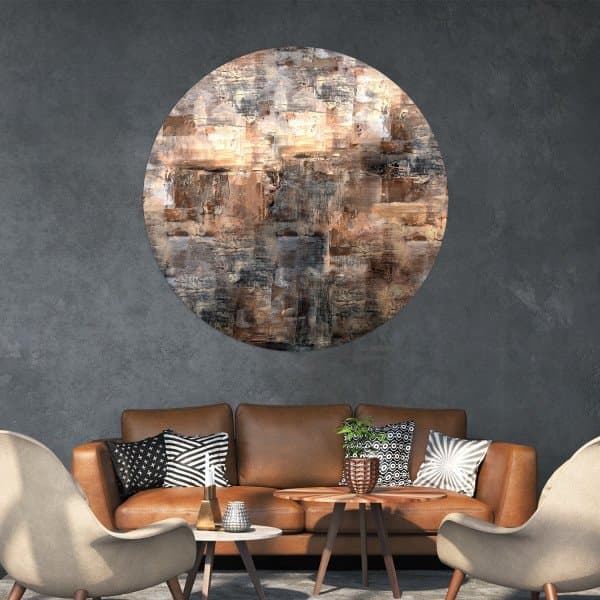 Papier peint cercle Canvas District 2 - 4