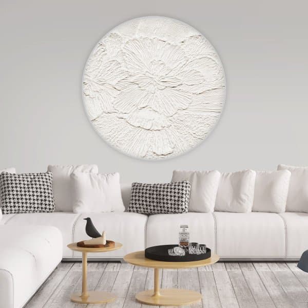 Papier peint cercle Gypsum Petals - 4