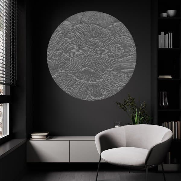 Papier peint cercle Gypsum Petals 3 - 3