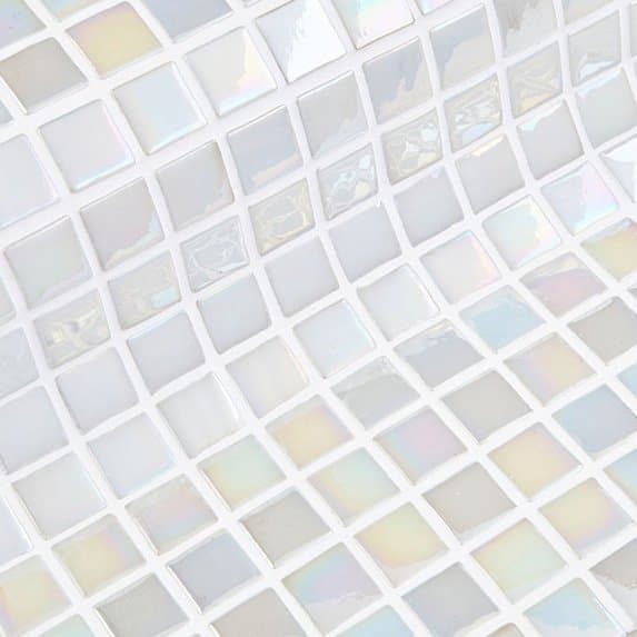 Carrelage verre S Pearl Blanc