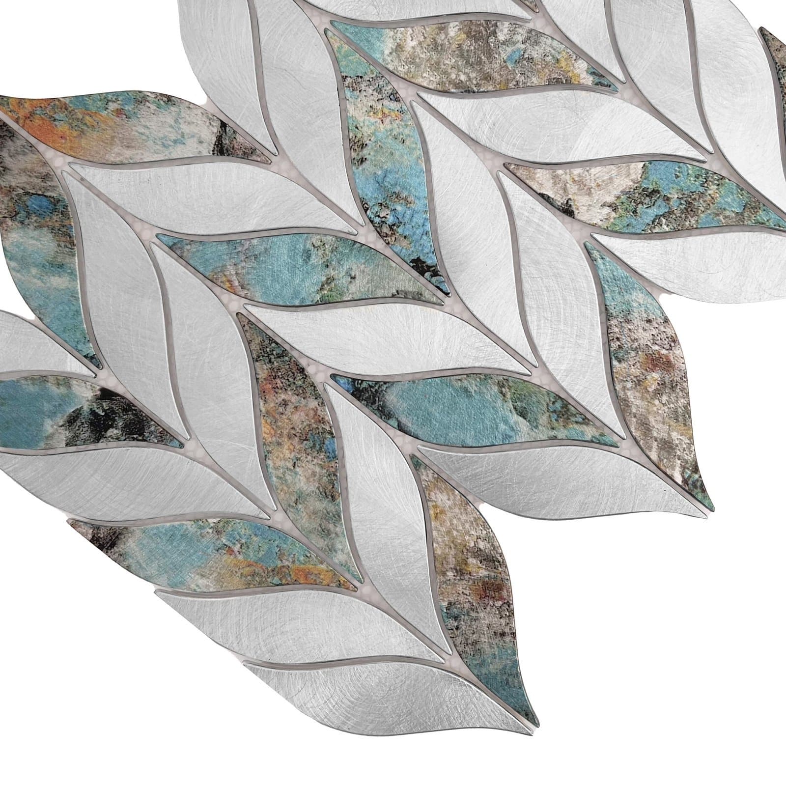 Mosaïque murale Patine botanique Allumi
