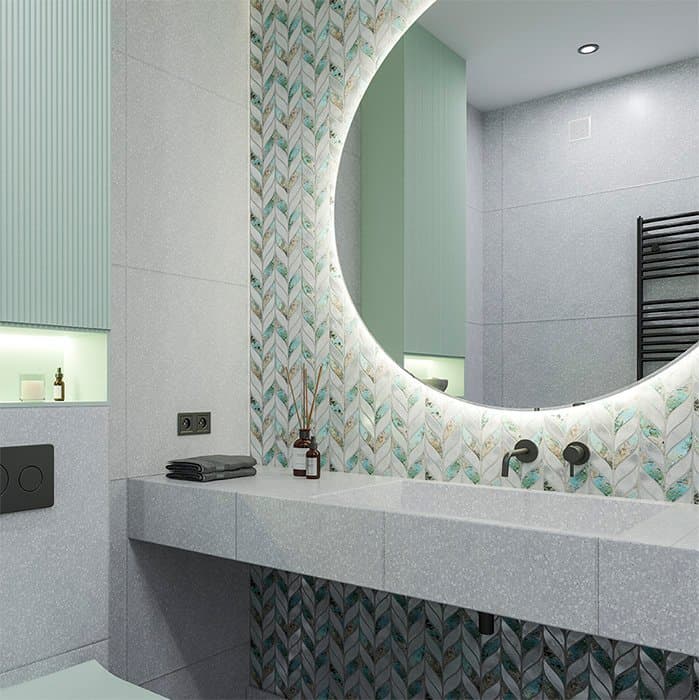 Mosaïque murale Patine botanique Allumi - 6