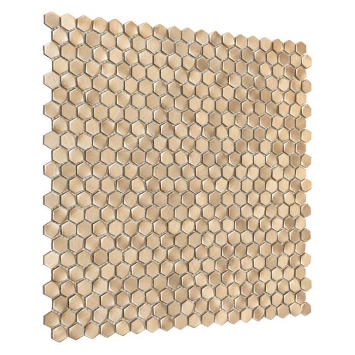 Mosaïque murale Allumi Gold Hexagon 14 - 5