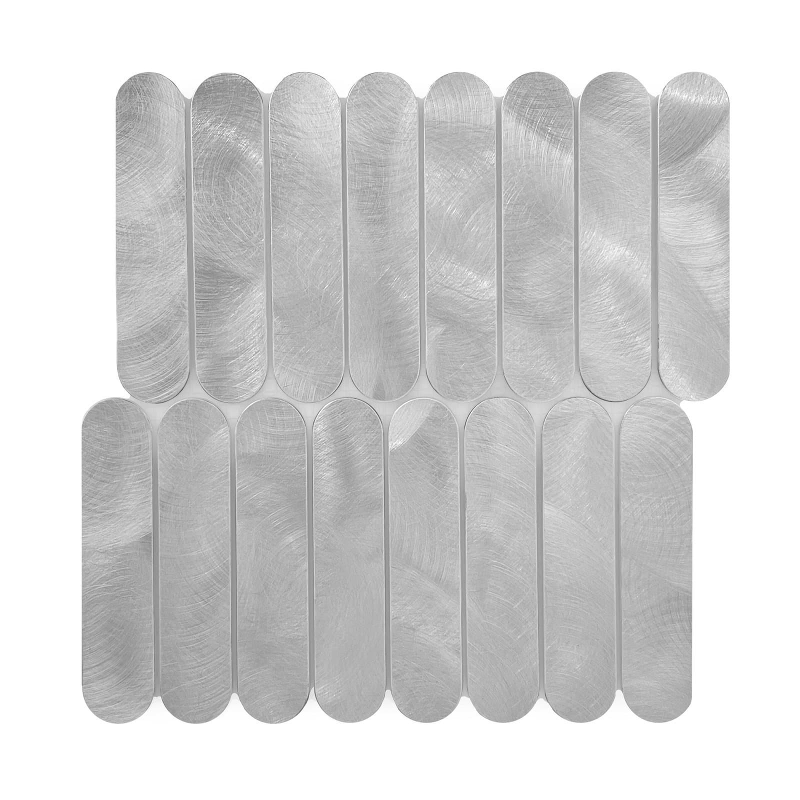 Mosaïque métallique Pilules Allumi Argent - 2