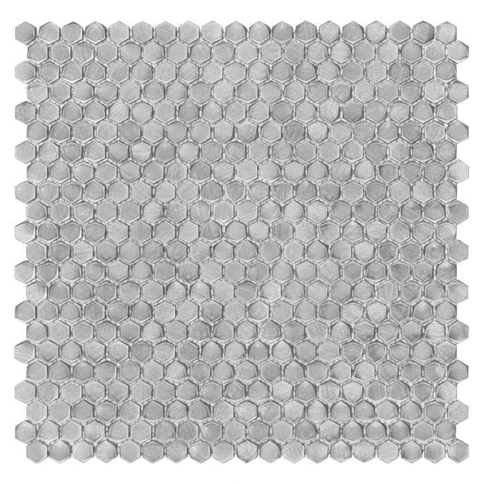 Mosaïque murale Allumi Silver Hexagon 14 - 3
