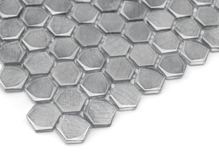 Mosaïque murale Allumi Silver Hexagon 14 - 5