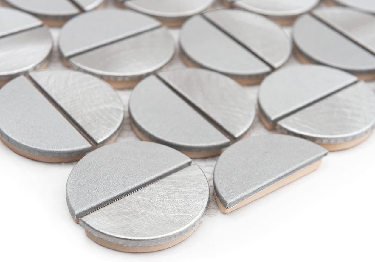 Mosaïque murale Allumi Tabs Argent - 3