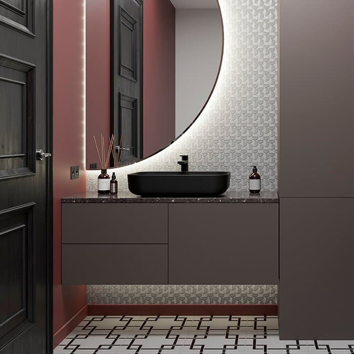 Mosaïque murale Allumi Tabs Argent - 6