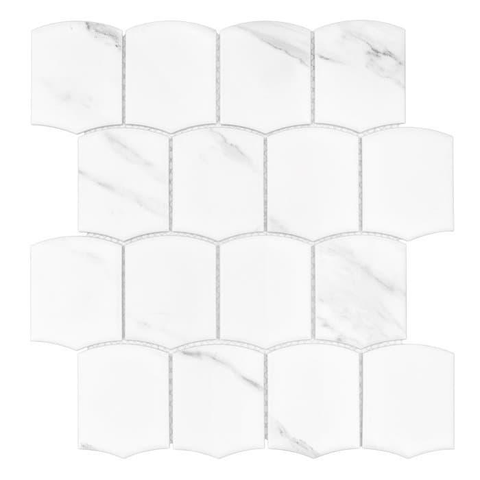 Mosaïque Arcado Carrara mat - 2
