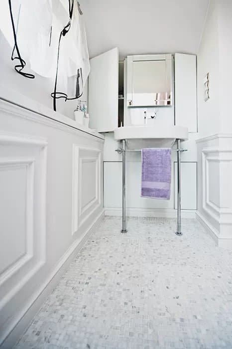 Carreau marbre Blanc de l'Est 25 - 6