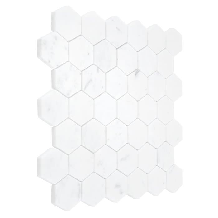 Mosaïque hexagonale Carrara White 48 - 5