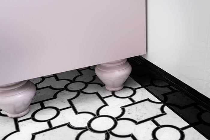 Mosaïque Manoir blanc de Carrara - 2