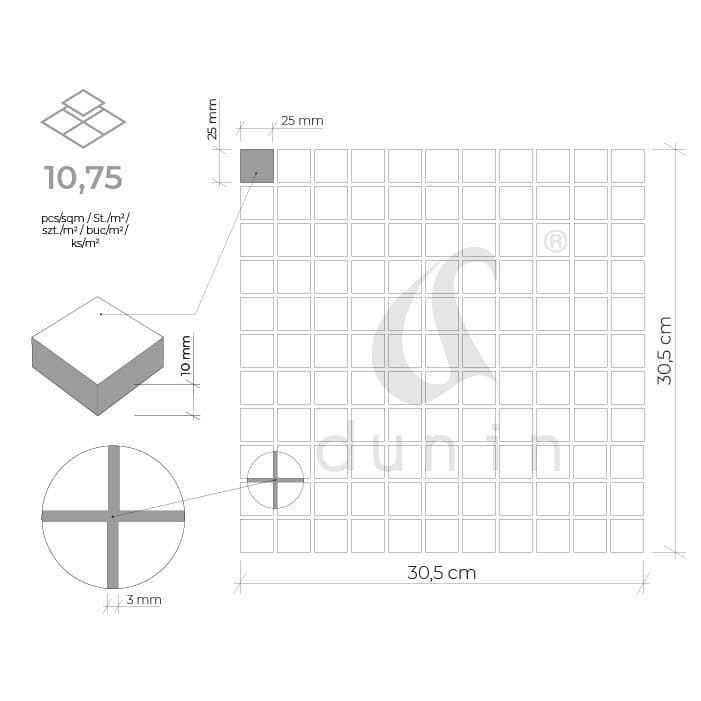 Carreau marbre Blanc de l'Est 25 - 5