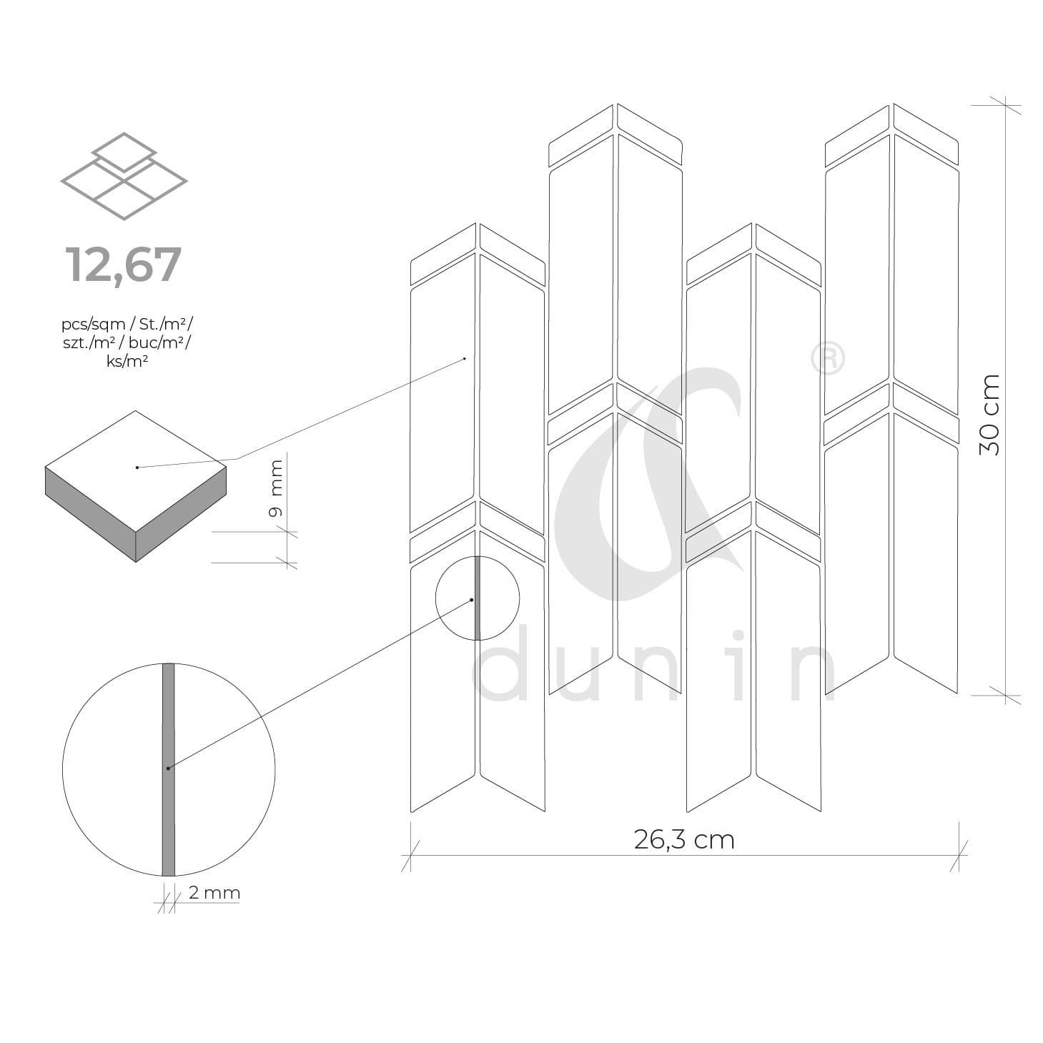 Carrelage mural Hillson Carrara GP Or Blanc - 5