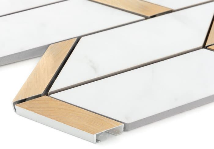 Carrelage mural Hillson Carrara GP Or Blanc - 4