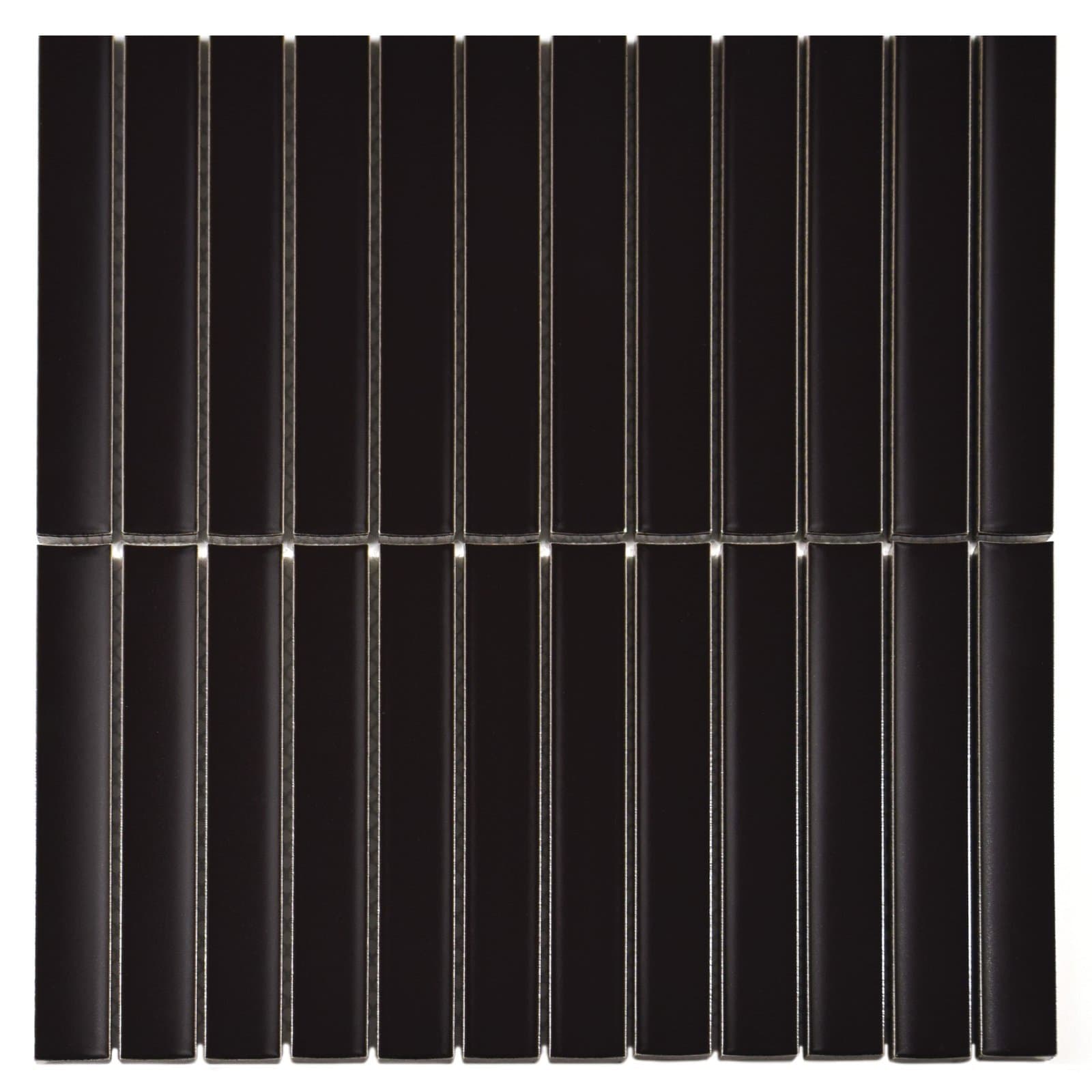 Carrelage mural KitKat Noir mat - 2