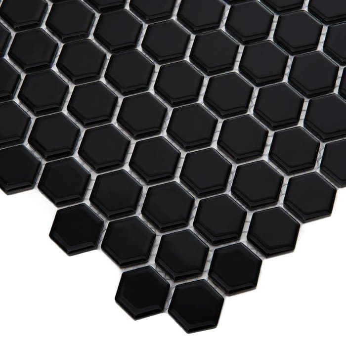 Mosaïque Mini Hexagone Noir