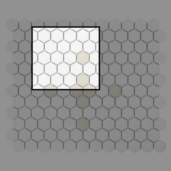 Échantillon Mini Hexagon Cleo matt