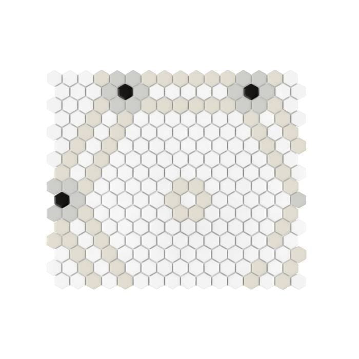 Carreau grès cérame Mini Hexagone Doublehex mat