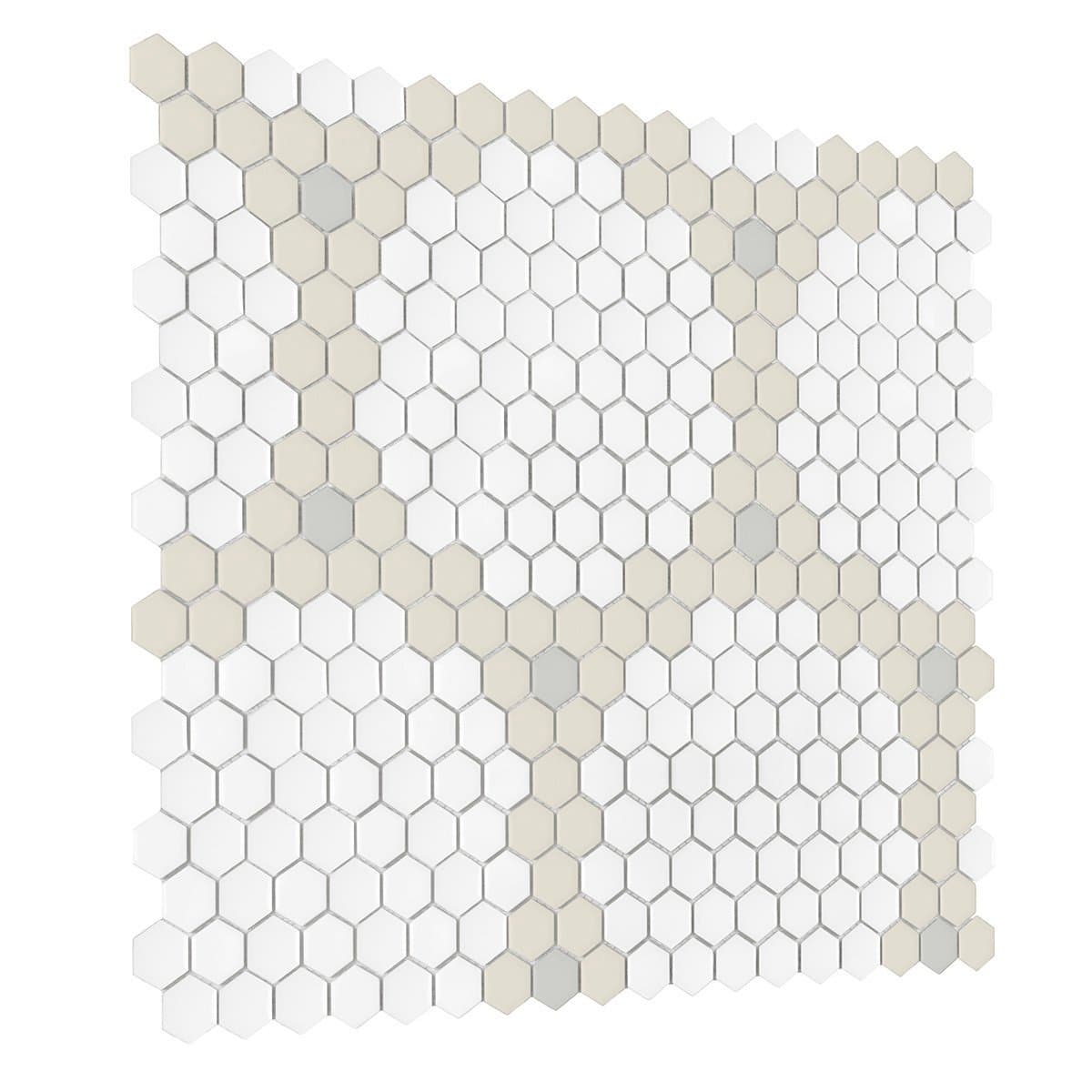 Carrelage Guirlande mini hexagones coton mat - 3