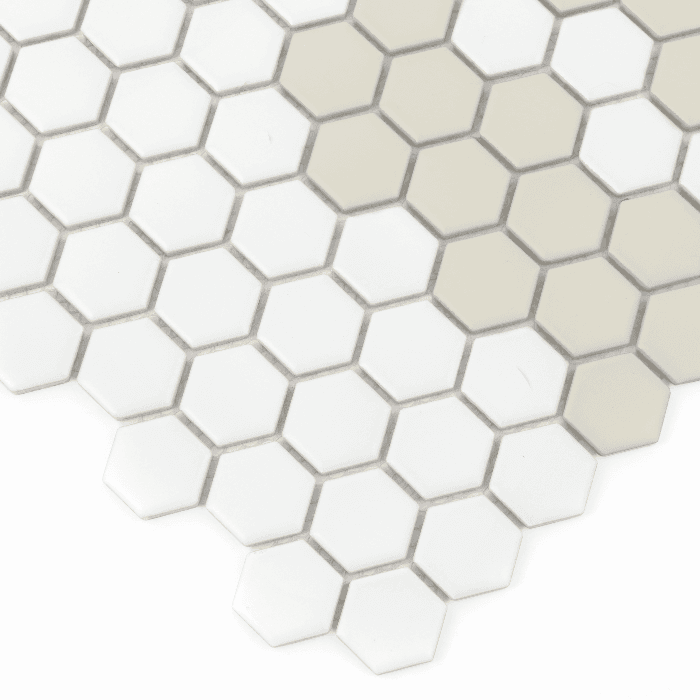 Carrelage hexagonal mini rayures 2.3.C mat - 3