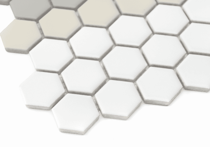 Carrelage hexagonal mini rayures 3.C mate - 2