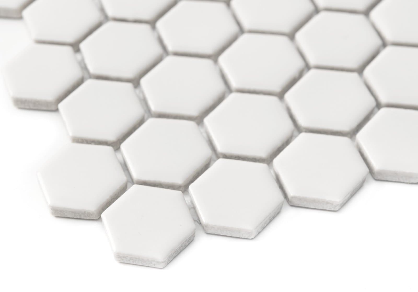 Carrelage Mini Hexagone Marguerite Noir mat - 4