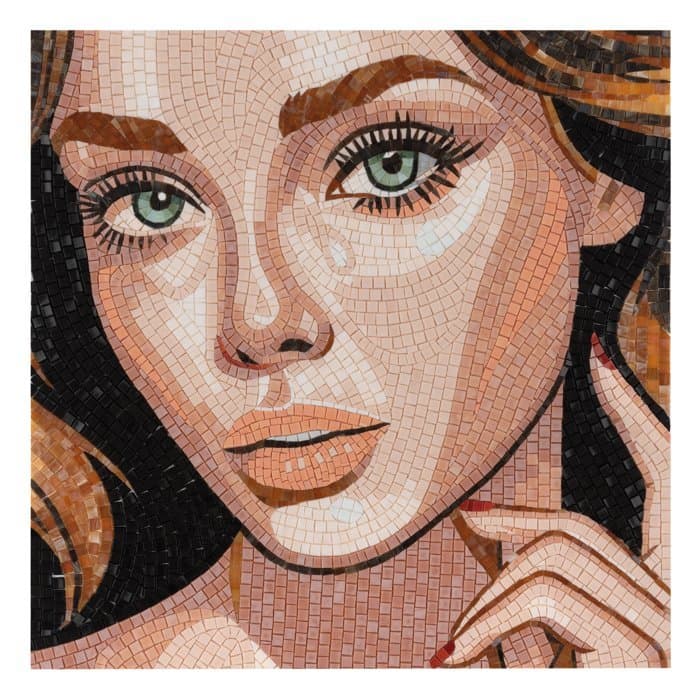 Carrelage mural Fille brune 58×58 cm