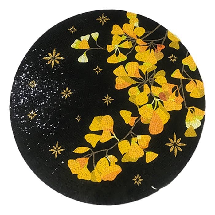 Carreau mural circulaire Ginkgo ø110 cm