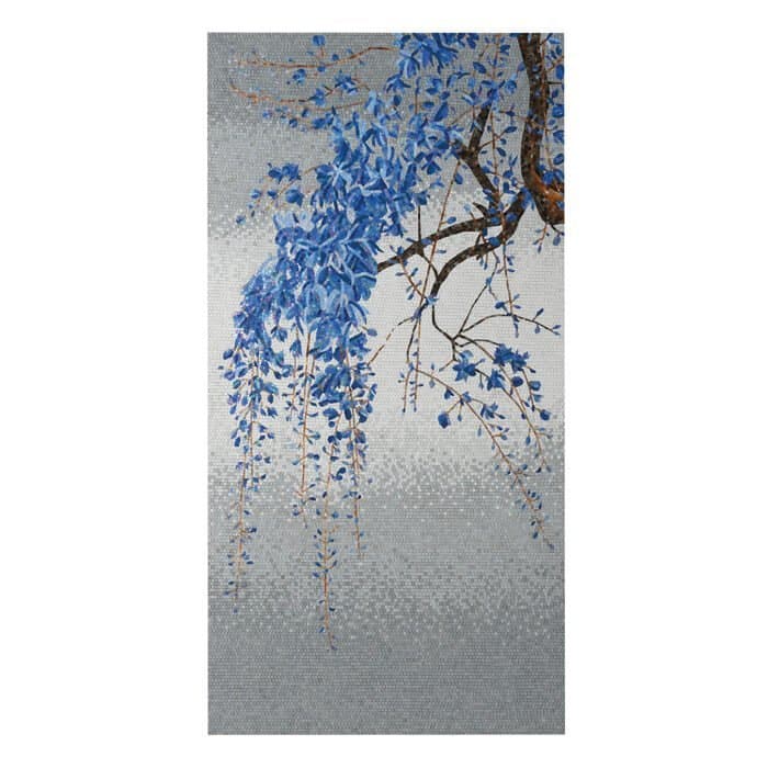 Carrelage mural verre Glycine 110×220 cm