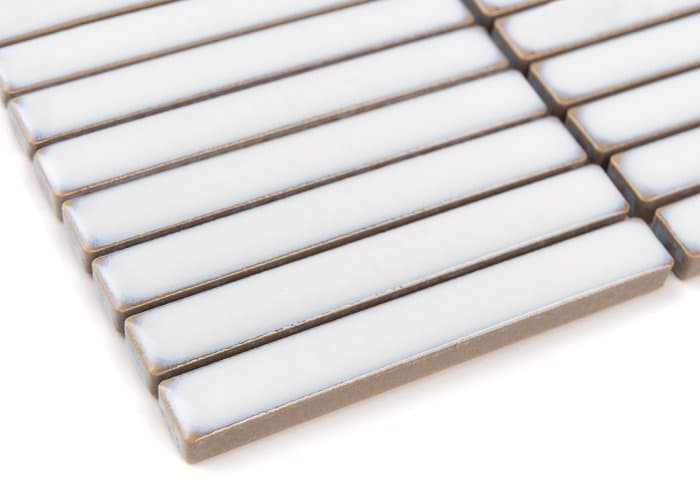 Mosaïque rectangulaire Camden blanc - 3