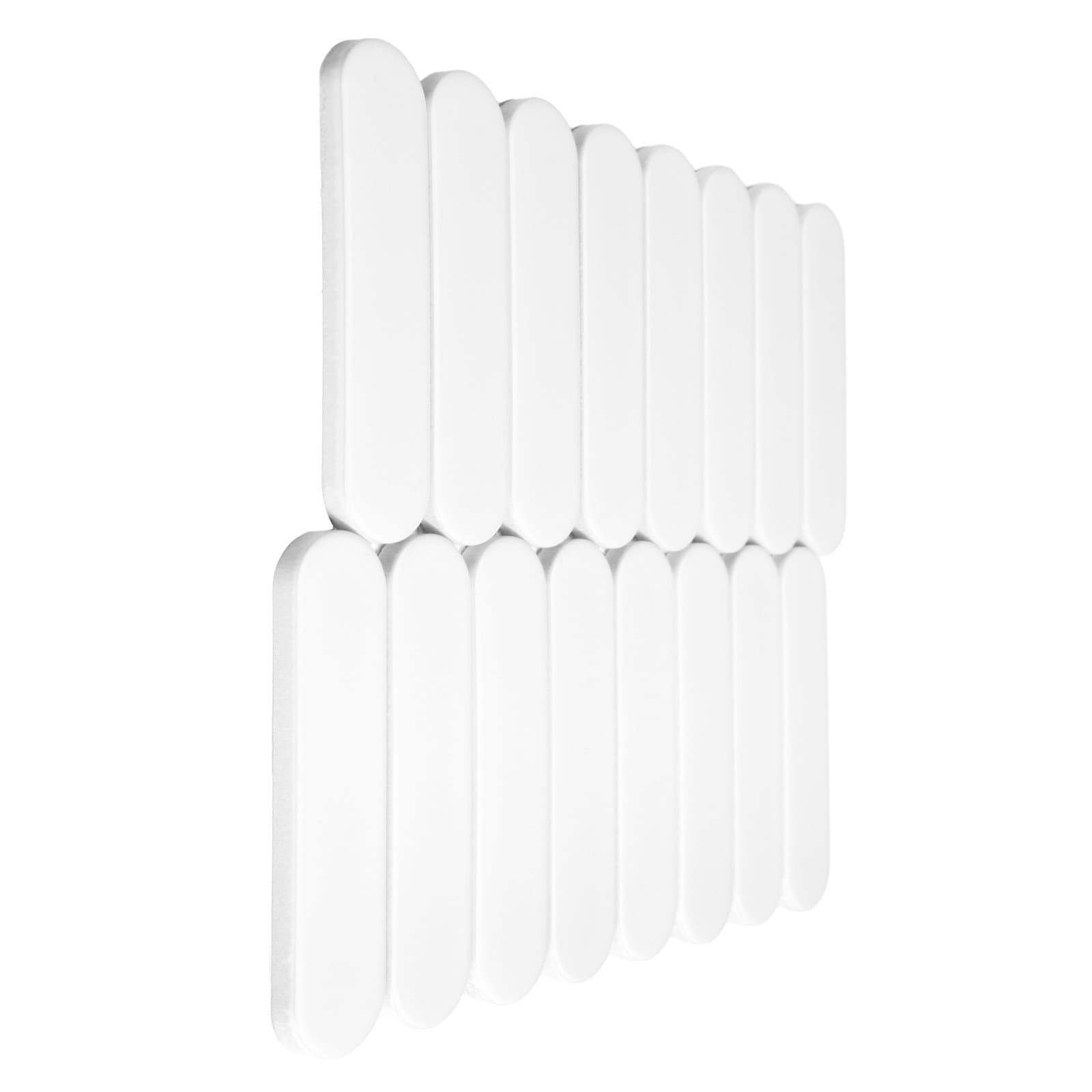 Carreau grès cérame mat Pilules blanches mates - 4