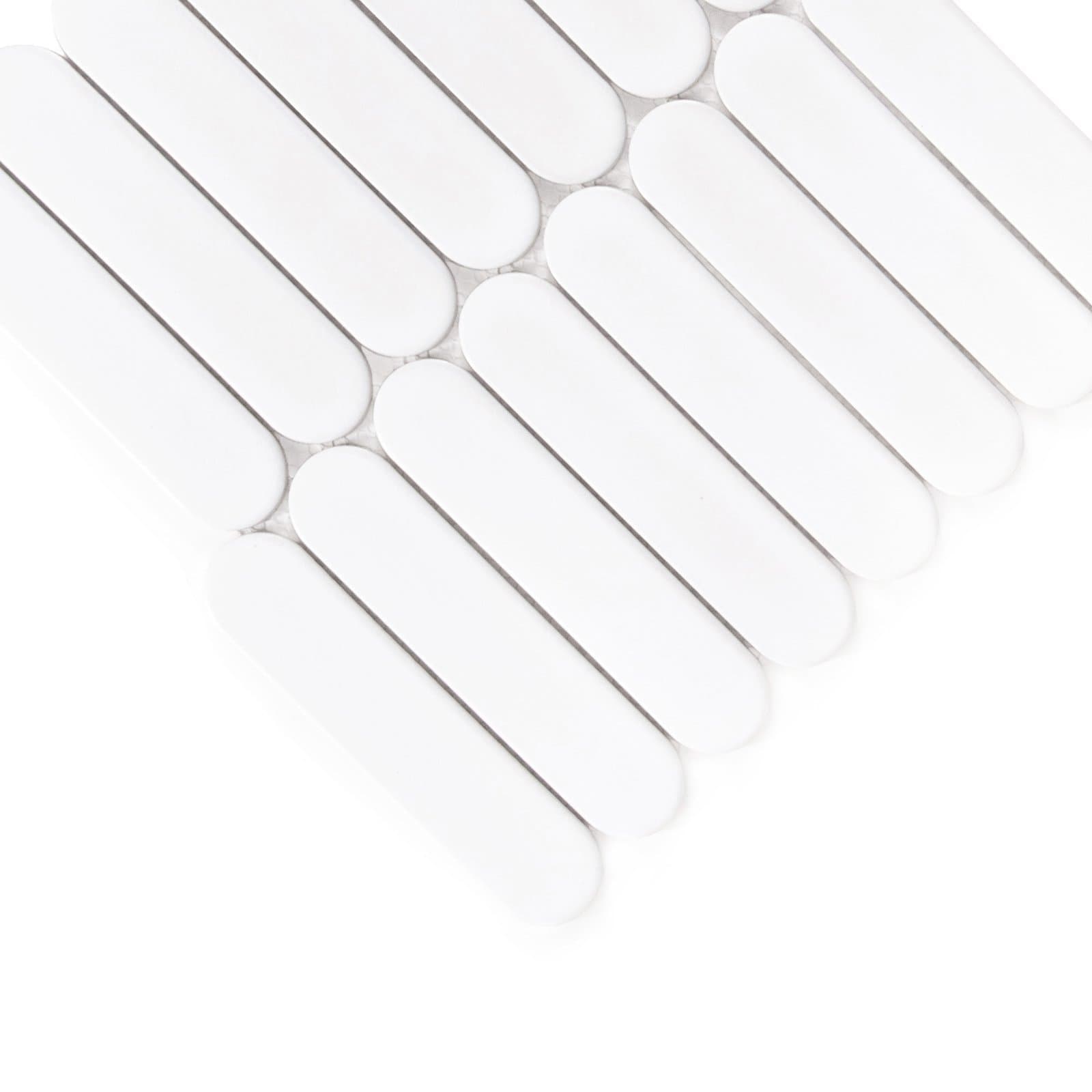 Carreau grès cérame mat Pilules blanches mates