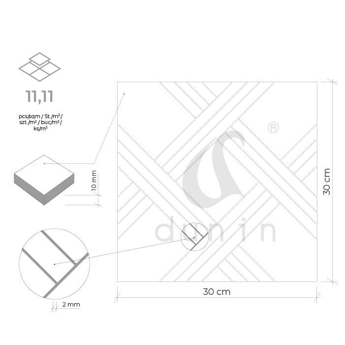 Quadron blanc pur - 6