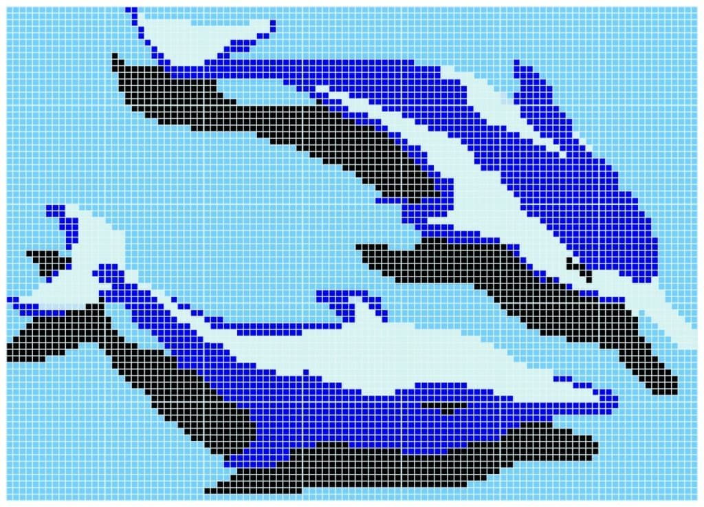 Mosaïque Dauphins Q