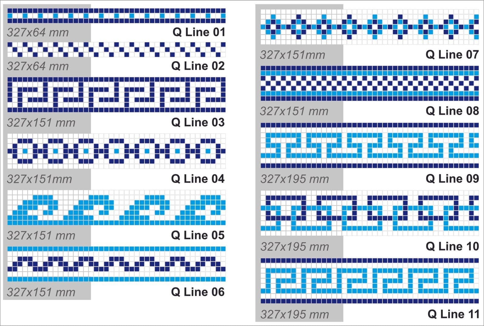 Mosaïque Ligne Q 05 - 2