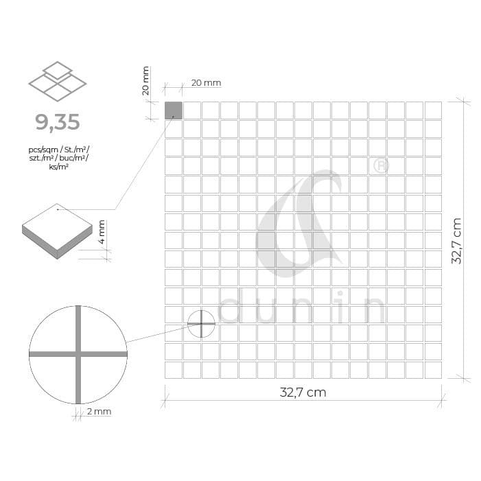 Mosaïque QMX Beige - 2