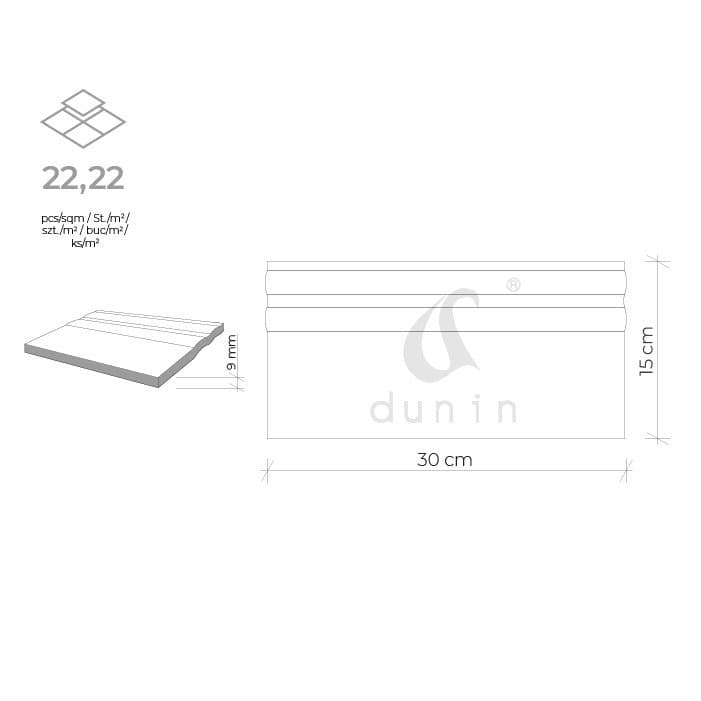 Plinthe brillante noire pour carrelage C-BL03 (jupe) - 7