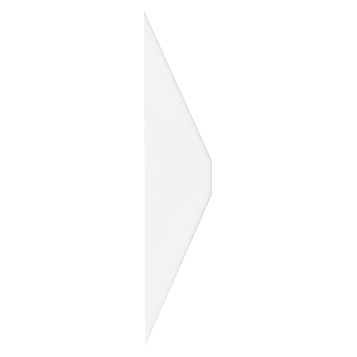 Demi-carreau Carat blanc et plat C-WH05