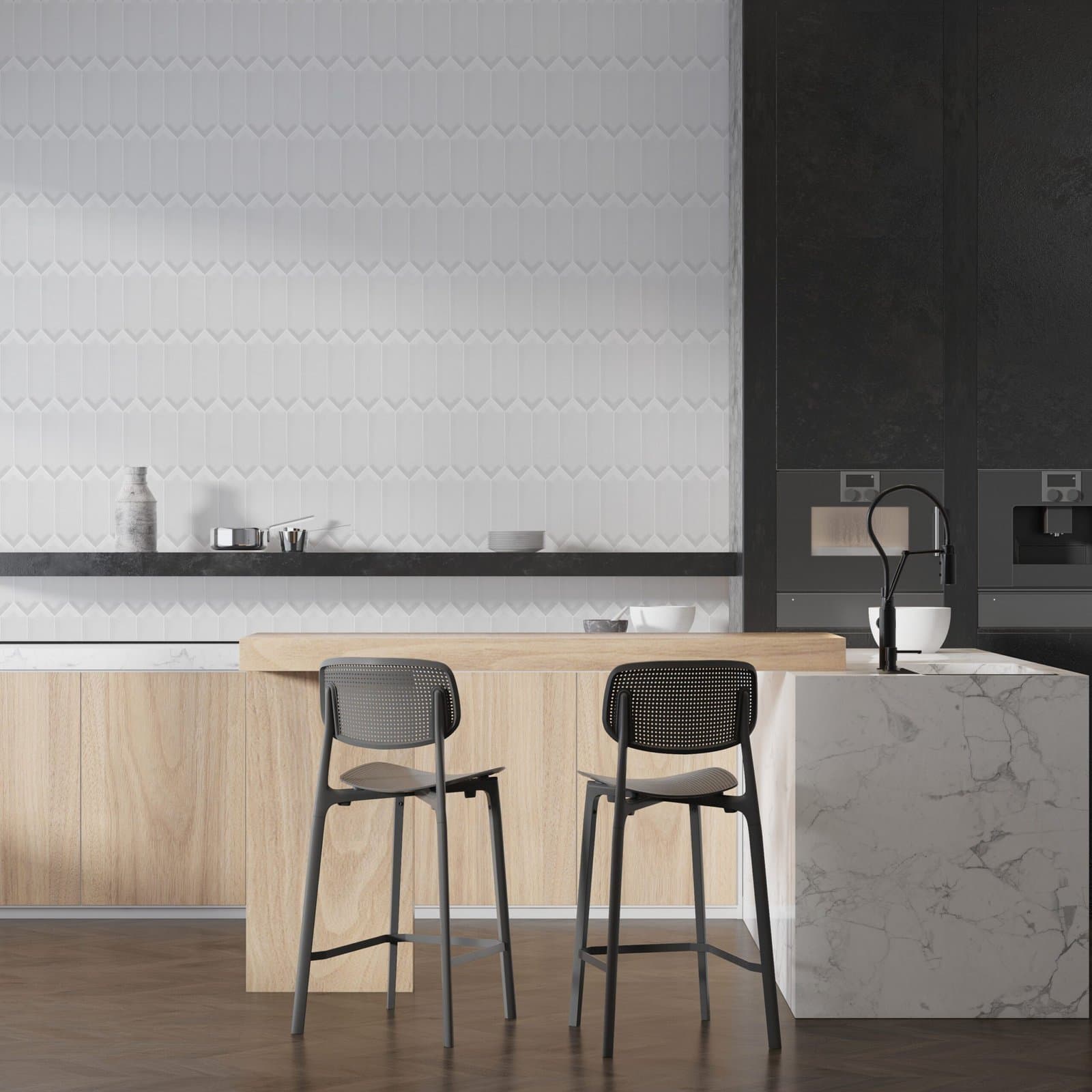 Carreau céramique Tritone Blanc 03 - 2