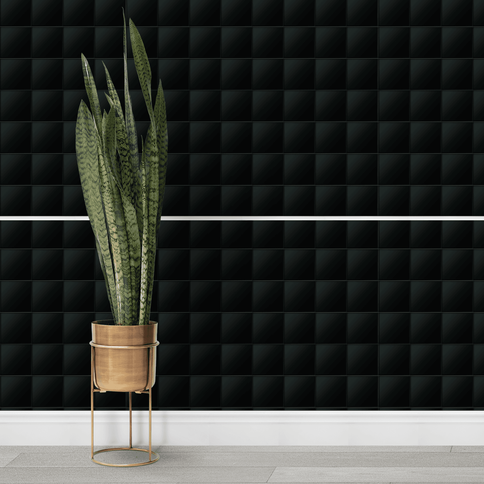 Carreau blanc brillant de forme quart de rond C-WH02 (quart de rond) - 2