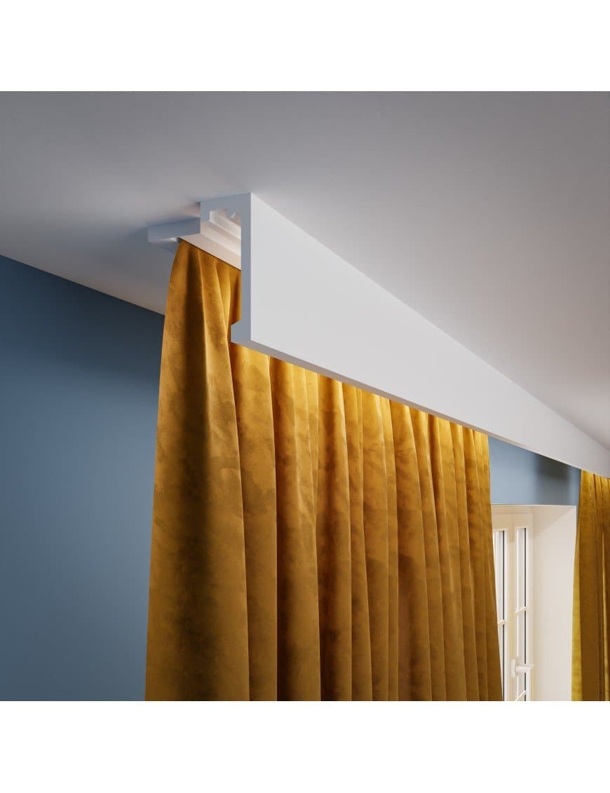 Cache Tringle à Rideau LK1 200cm Blanc – 10 pièces