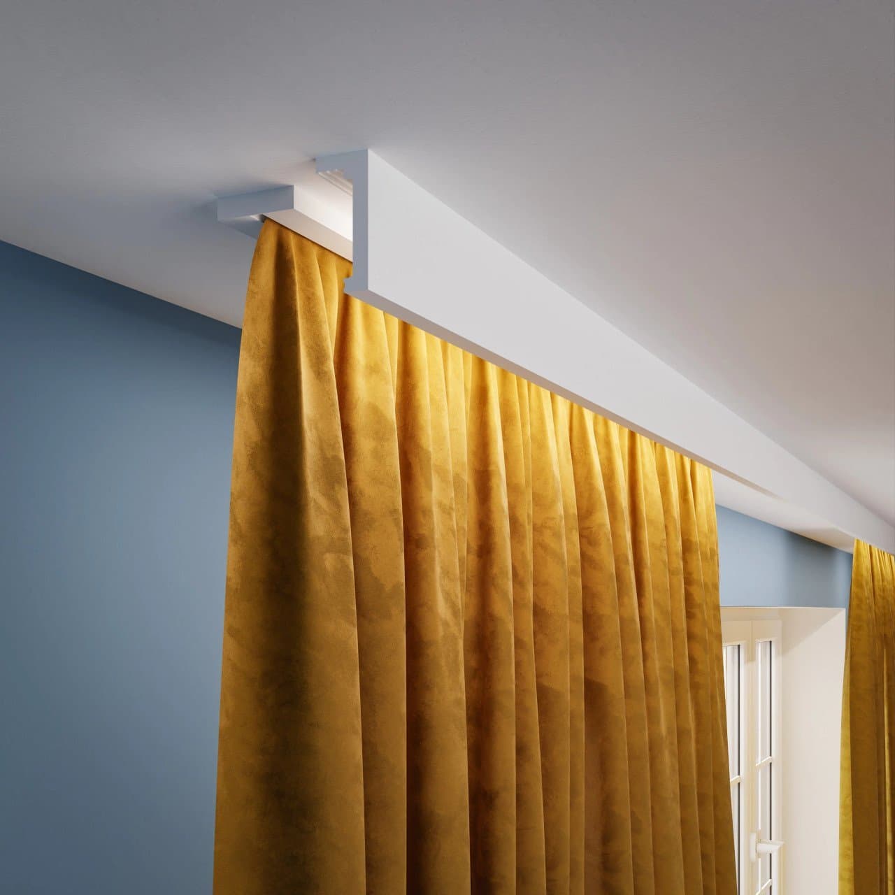 Cache Tringle à Rideau LK3 200cm Blanc – 18 pièces