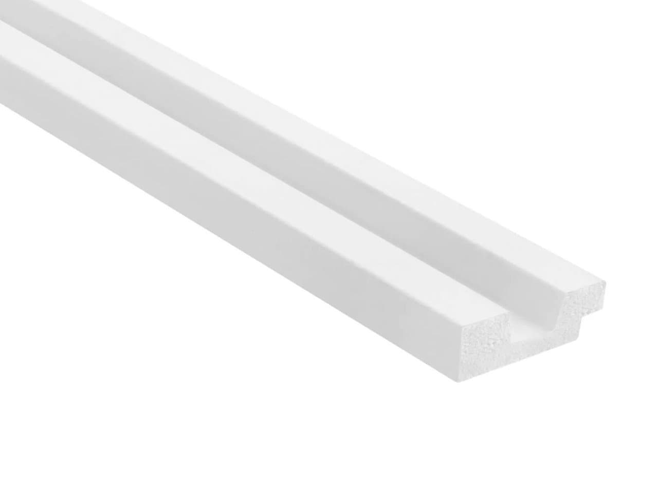 Extrémité gauche de latte blanche Stretto Premium L0101LP